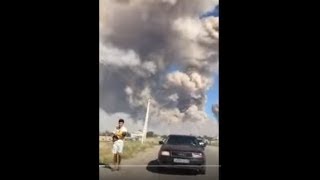 Взрыв в городе Арысь. Полное видео. Слабонервным не смотреть. ч.1