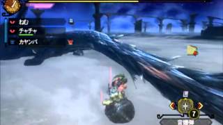 【MH3G】ナルガクルガ希少種　ハンマー　7'23"