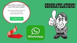 Adjust Date whatsapp , how to Adjust   YouTube 2018