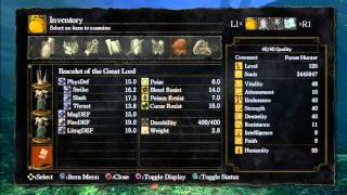 Dark Souls PS3 Hacked Weapons and Armors