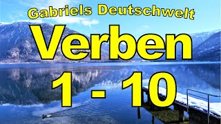 Die 100 wichtigsten Verben im Deutschen: Verben 1- 10 德文最重要的100個動詞 (1/10)
