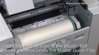 RISO CV Instruction of Replacing the Master Roll　＜RISO＞