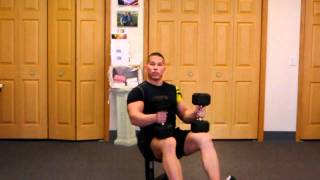 Seated Dumbbell Press for Shoulders & Deltoids