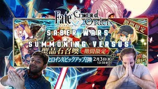 Fate Grand Order: Saber Wars Summon Versus! "Down to the last pull!"