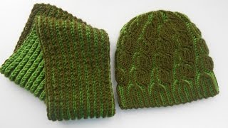 Шапка и шарф для мальчика. Бриошь. Часть II - Hat and scarf for the boy. Brioche. Part II