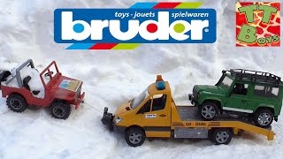 ✔BRUDER. Игорек c Эвакуатором помогает Машинкам / Видео для детей / Tow Truck / Cars for boys ✔