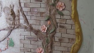 Лепные картины на стене своими руками. Лепим из гипса