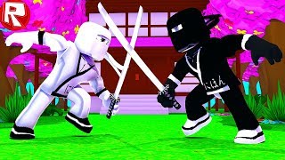 БИТВА НИНДЗЯ АССАСИНОВ И КАК СТАТЬ САМУРАЕМ СЕКРЕТЫ В РОБЛОКС! ROBLOX КАК МАЙНКРАФТ ВИДЕО ОБЗОР МОДА