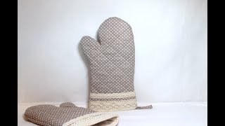 Варежка прихватка  МК  .   Easy Potholder to Sew