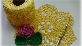 Ажурный мотив крючком #счастливая_рукодельница