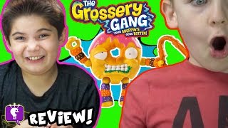 Grosery Gang in RECYCLE BINS with SURPRISE TOYS by HobbyKidsTV