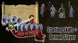 OSRS Level 3 Skiller Diary #2  -  Completing Demon Slayer (and other quests..) + Starting Skills