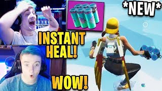 Streamers First Time Using *NEW* Chug Splash Heal Item! | Fortnite Highlights & Funny Moments