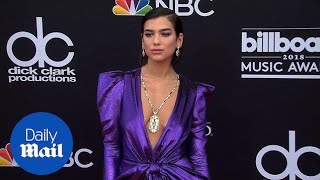 Perfect in purple! Dua Lipa commands 2018 Billboards red carpet - Daily Mail