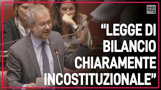 BORGHI CONTRO LA LEGGE DI BILANCIO ► "Spero sia l'ultima fatta in questa maniera indegna"