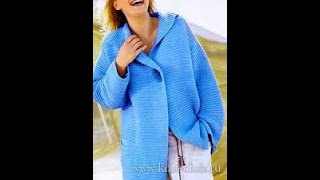 КАРДИГАН из Толстой Пряжи Спицами - 2019 / CARDIGAN of thick yarn spokes / von dicken Speichen