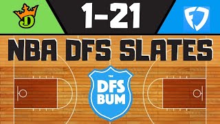 NBA DFS Slates Tuesday, 1/21 - DFS Picks for Fanduel & Draftkings.