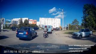 Часть урока вождения в Севастополе (кусочек экзаменационного маршрута №2 ГИБДД)