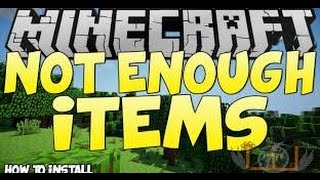 Minecraft 1.9.4  Not Enough Item Installation Tutorial