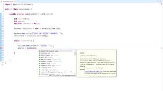 Java Number Guessing Game