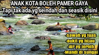 Jumpa sungai jernih di Kampung Wisata Jawi-jawi Solok