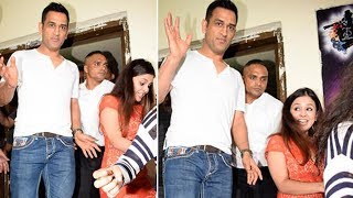 Dhoni SPOTTED With Wife Sakshi At Race 3 Screening