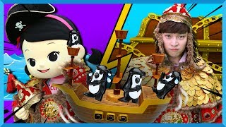 守护海洋的和平吧！将军和海盗的争夺宝物大战 | 凯文和游戏 KevinAndPlay
