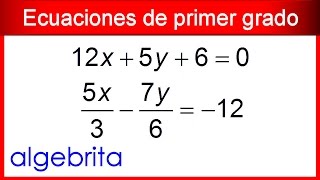 Ecuaciones fraccionarias de primer grado con dos incógnitas 117