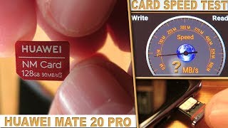 Huawei Mate 20 Pro & Nano Memory Card (How to Insert, Speed Test, X-ray photo)