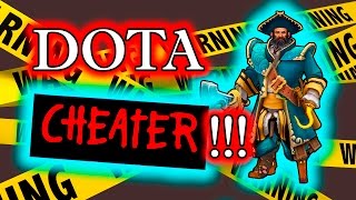 Dota 2 Cheater - Kunkka using Rapier Hack + Camera cheat!