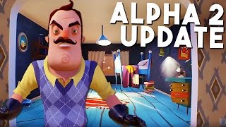 NEW ALPHA 2 UPDATE + BASEMENT FOOTAGE  - HELLO NEIGHBOUR (Hello Neighbor Gameplay)