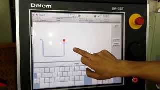 CNC Press Brake | Delem DA-66T 2D Touch Screen Control on Accurl Press Brake 3D Graphical display