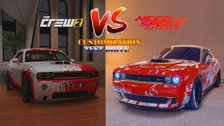 THE CREW 2 VS NFS PAYBACK DODGE CHALLENGER SRT