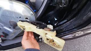 Hyundai Santa Fe 2007 - 10, Rear Door panel removal  & Changing the door Lock Actuator