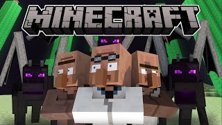 If Villagers And Enderdragons Switched Places - Minecraft Animation