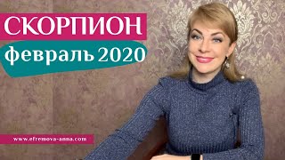 СКОРПИОН февраль 2020: таро прогноз Анны Ефремовой /SCORPIO february 2020: horoscope &tarot forecast