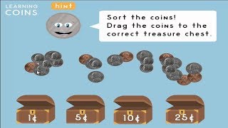 LEARNING COINS 1ST GRADE MATH ABCYA EDUCATIONAL
