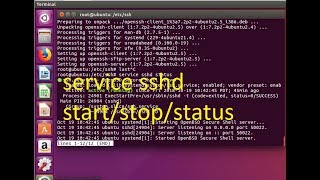 Service configuration in Linux | Start/stop a service | SSH service port customization