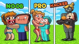 Minecraft - GIRLFRIEND CHALLENGE! (NOOB vs PRO vs HACKER)
