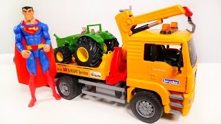 Bruder Trucks & Superman toys.
