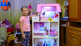 Кукла Барби Делаем свет в Кукольном Доме для Барби Видео для детей Barbie Dolls
