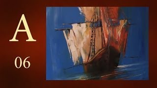 Как рисовать Кораблик?Художник Александр Южаков