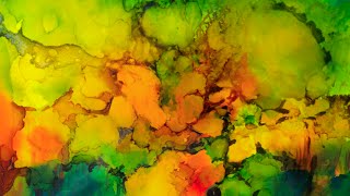 How to paint with Alcohol Inks, a step by step tutorial, #irmgardart
