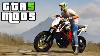 GTA 5 PC MODS - KTM Duke 690 (GTA 5 BIKE MOD)