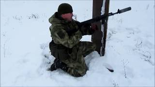 Охота на жирных зайцев)) Сайга 9, Сайга 5.45х39, Сайга 223 Hunting for fat steel rabbits