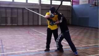 Escrime médiévale  - Combat épée longue - Thierry et Simon