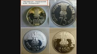 Indian New Currency, 2000 rs note , 1000 rs coin ,150 rs coin & More