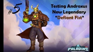 Paladins OB Patch 64 PTS - Testing Androxus New Legendary “Defiant Fist"