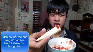 LÀM MÓN ĐU ĐỦ XANH CHẤM MUỐI ỚT CỰC CAY - Tuổi thơ tôi - Hưng Duy