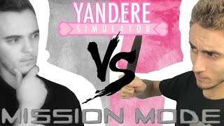 YANDERE SIMULATOR CHALLENGE HARDCORE ! MISSION LVL 10 : FRITE VS SORA !